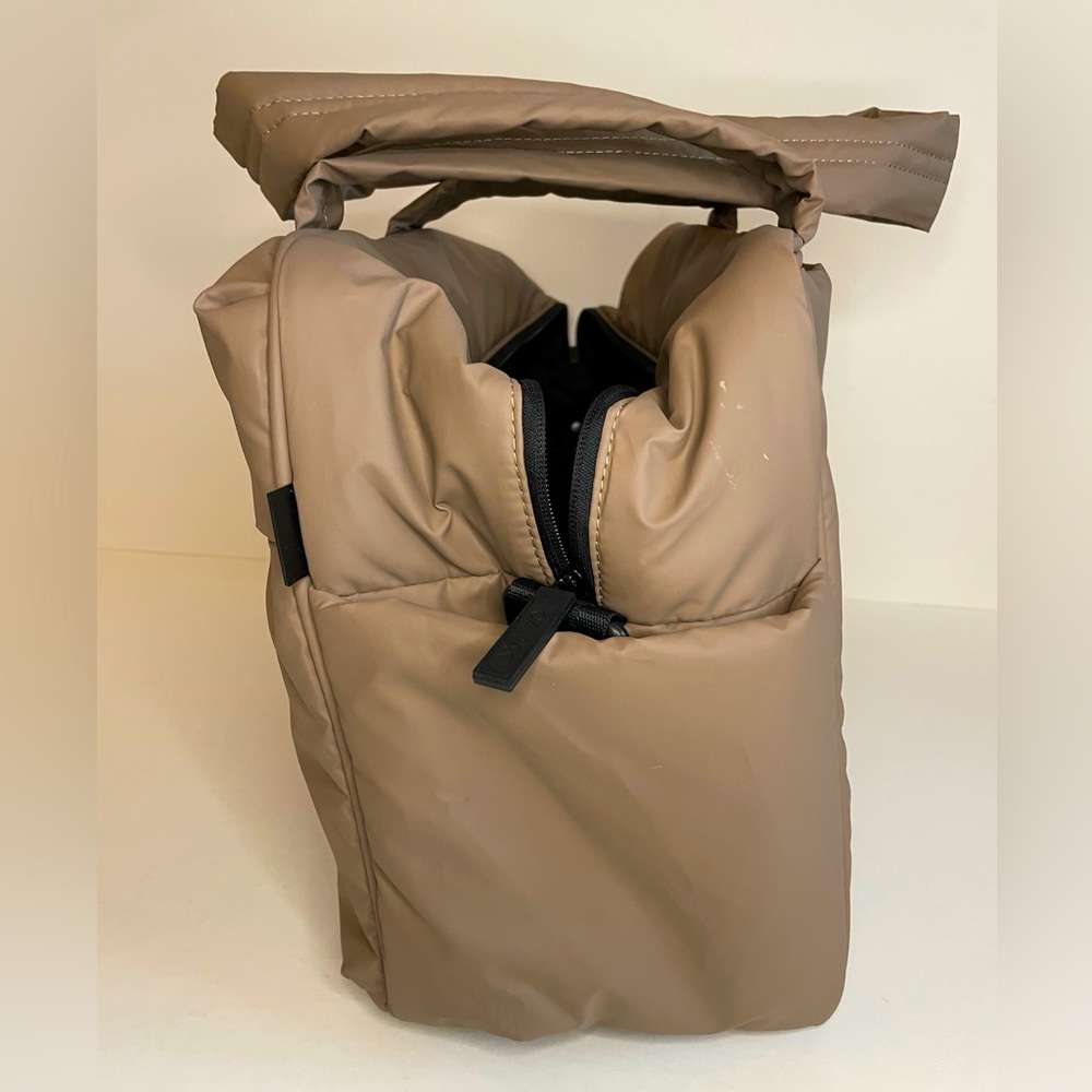Padded Tote Bag in Taupe - Picture 3 of 7